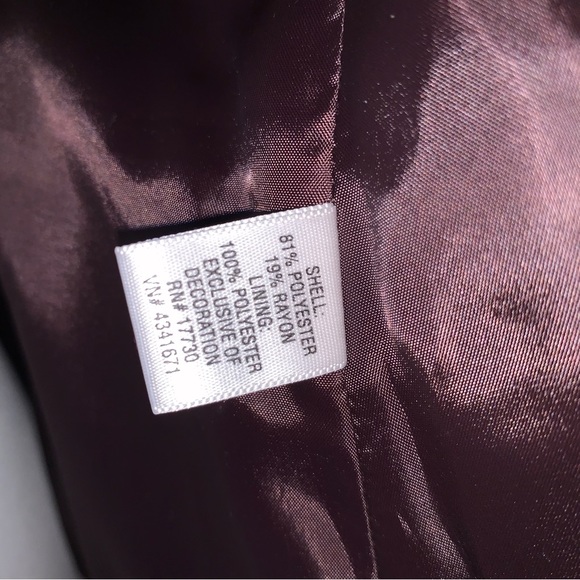 Merona Sz Medium Chocolate Brown 2 Button Blazer - Picture 10 of 11